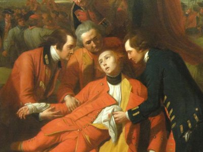 The Death of General Wolfe (detail) by Benjamin West
